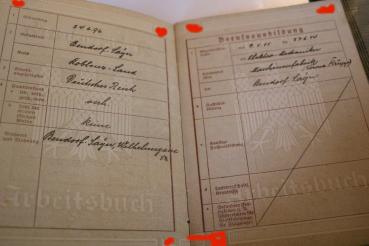 Preview: Military record and work book of a soldier